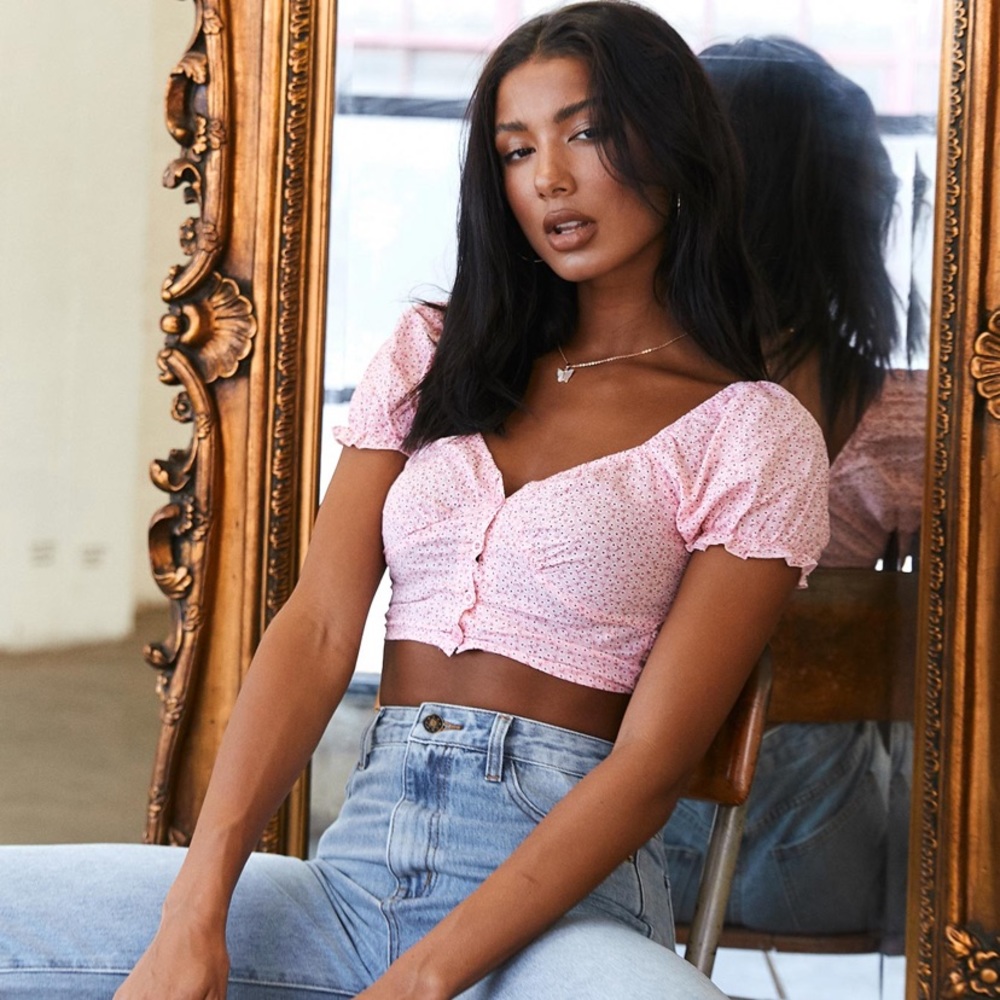 Princess Polly the Laura Top Pink / Crop Top (XS)